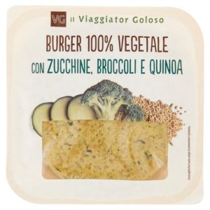 Burger 100% vegetale con zucchine, broccoli e quinoa 100% vegetale