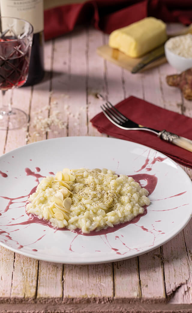Risotto con crema di topinambur e mandorle - il Viaggiator ...