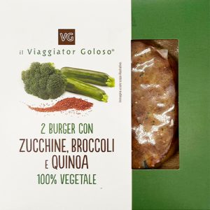 2 Burger con zucchine, broccoli e quinoa 100% vegetale