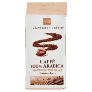 Caffè 100% Arabica macinato tostatura lenta