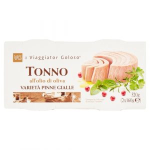 Tonno all’olio di oliva varietà pinna gialla 2x160gr