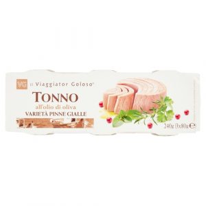 Tonno in olio di oliva varietà Pinna Gialla 3x80gr