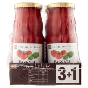 Passata di pomodorini ciliegino con basilico