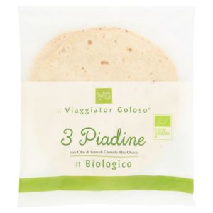 3 Piadine con olio di semi di girasole alto oleico il Biologico