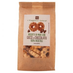 Biscotti di mais con gocce di cioccolato 100% vegetale