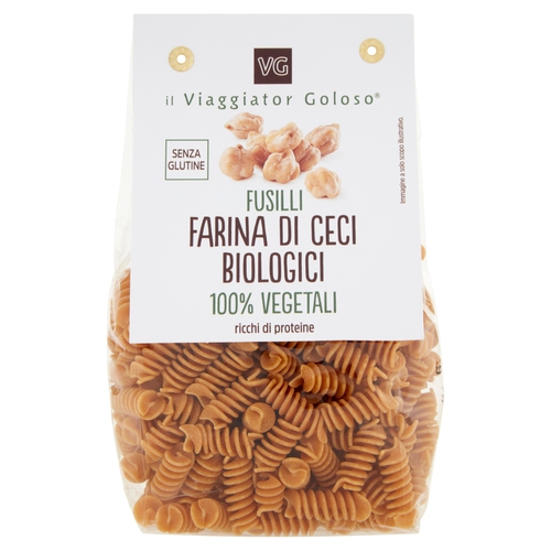 Fusilli farina di ceci biologici 100% vegetali