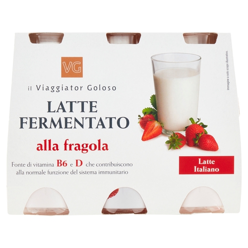 Latte fermentato alla fragola