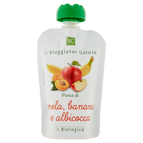 Purea di mela, banana e albicocca il Biologico
