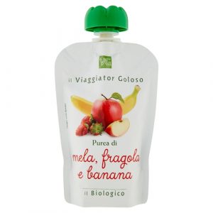 Purea di mela, fragola e banana il Biologico