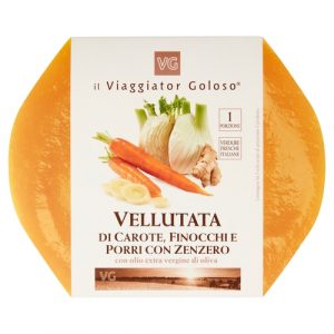 Vellutata di carote, finocchi e porri con zenzero