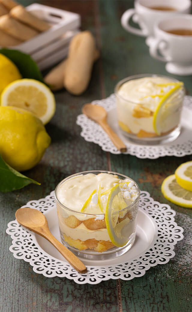 Tiramisù al limone monoporzione