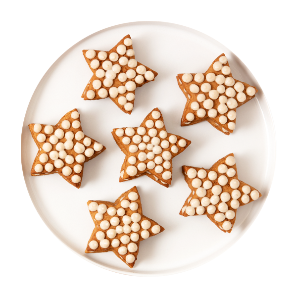 Cream tart natalizia con biscotti gingerbread