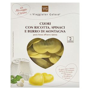 Cuori ripieni con ricotta spinaci e burro