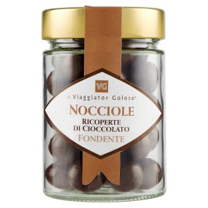 Nocciole ricoperte dal cioccolato fondente