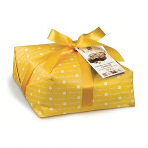 Colomba con scorze di limone candite e decoro alle noci