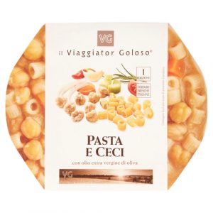 Pasta e ceci con olio extravergine di oliva