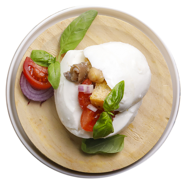 Fiordilatte ripieno di panzanella