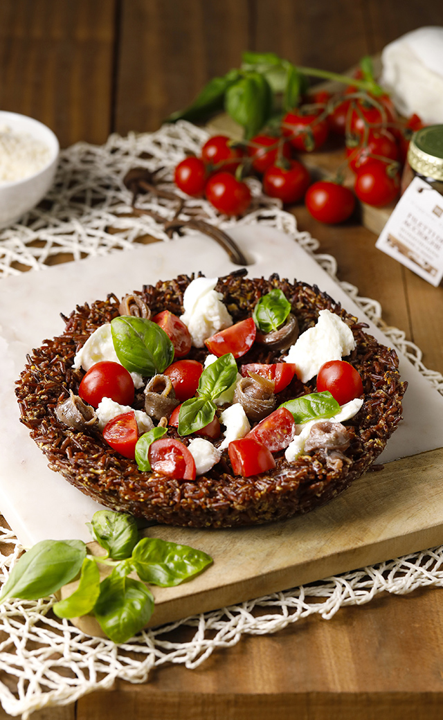 Torta di riso rosso integrale