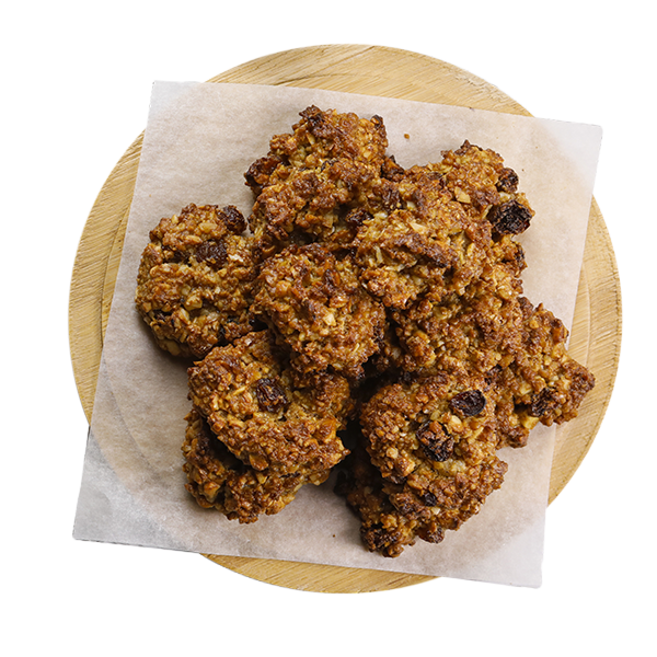 Biscotti con noci e uvetta