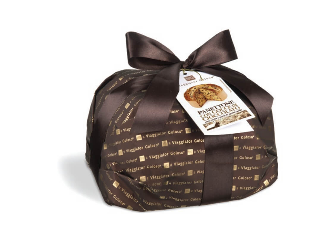 Panettone con gocce di cioccolato