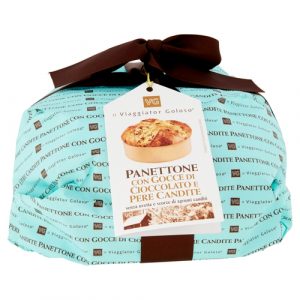 Panettone con gocce di cioccolato e pere candite