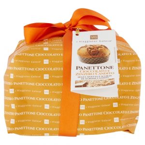 Panettone con cioccolato e zenzero candito