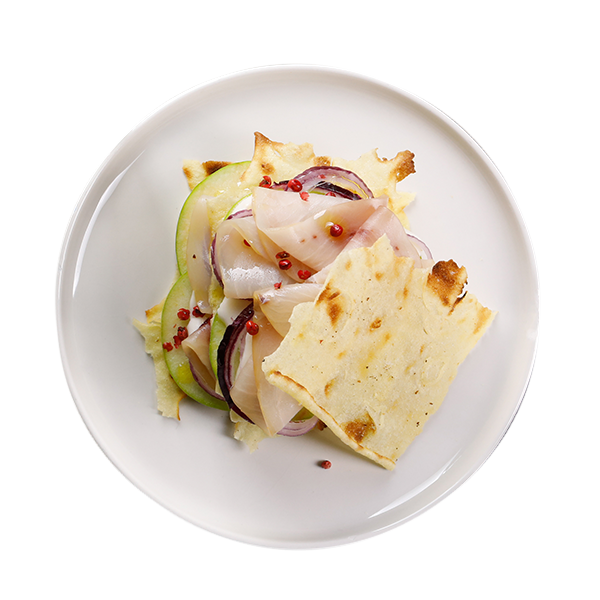 Millefoglie di pesce spada affumicato