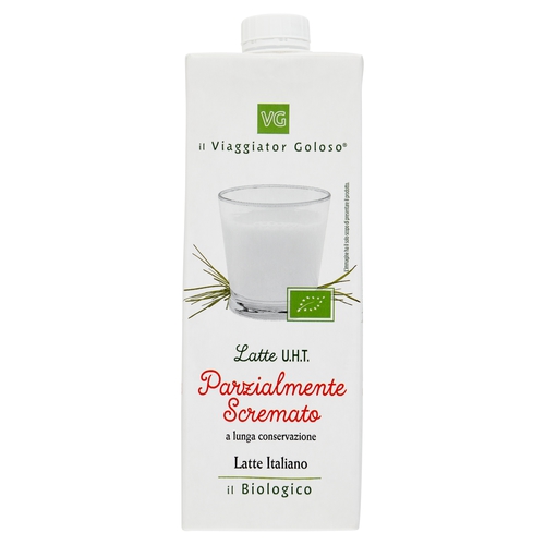 Latte UHT parzialmente scremato biologico