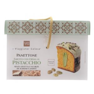 Panettone farcito con crema al pistacchio