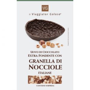 Uovo di Cioccolato extra fondente con Granella di Nocciole