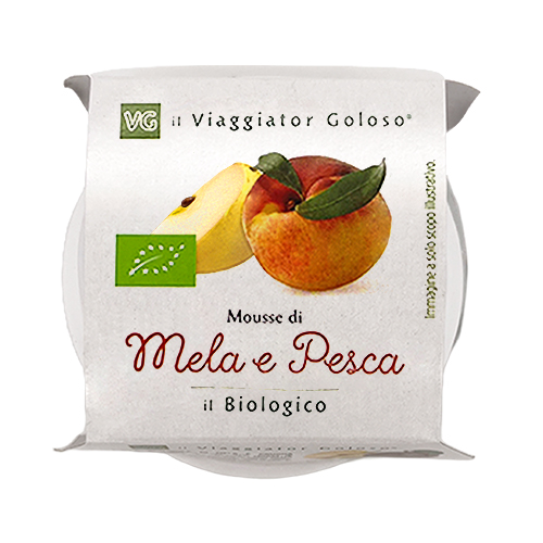 Mousse di mela e pesca Bio