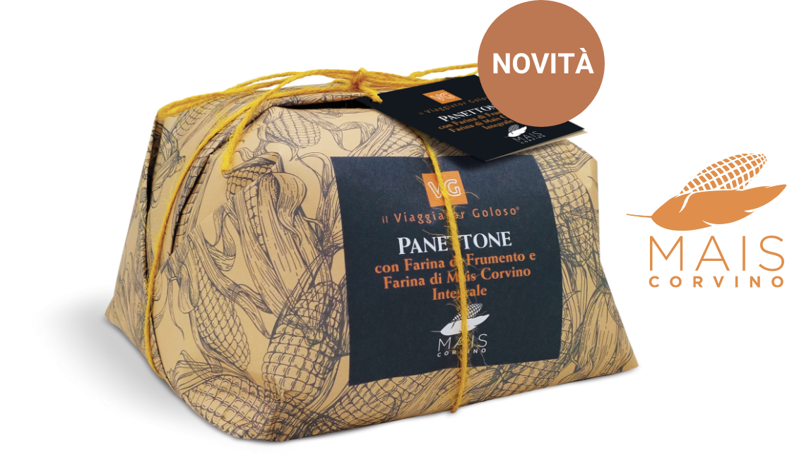 Panettone con Farina di Frumento e Farina di Mais Corvino Integrale