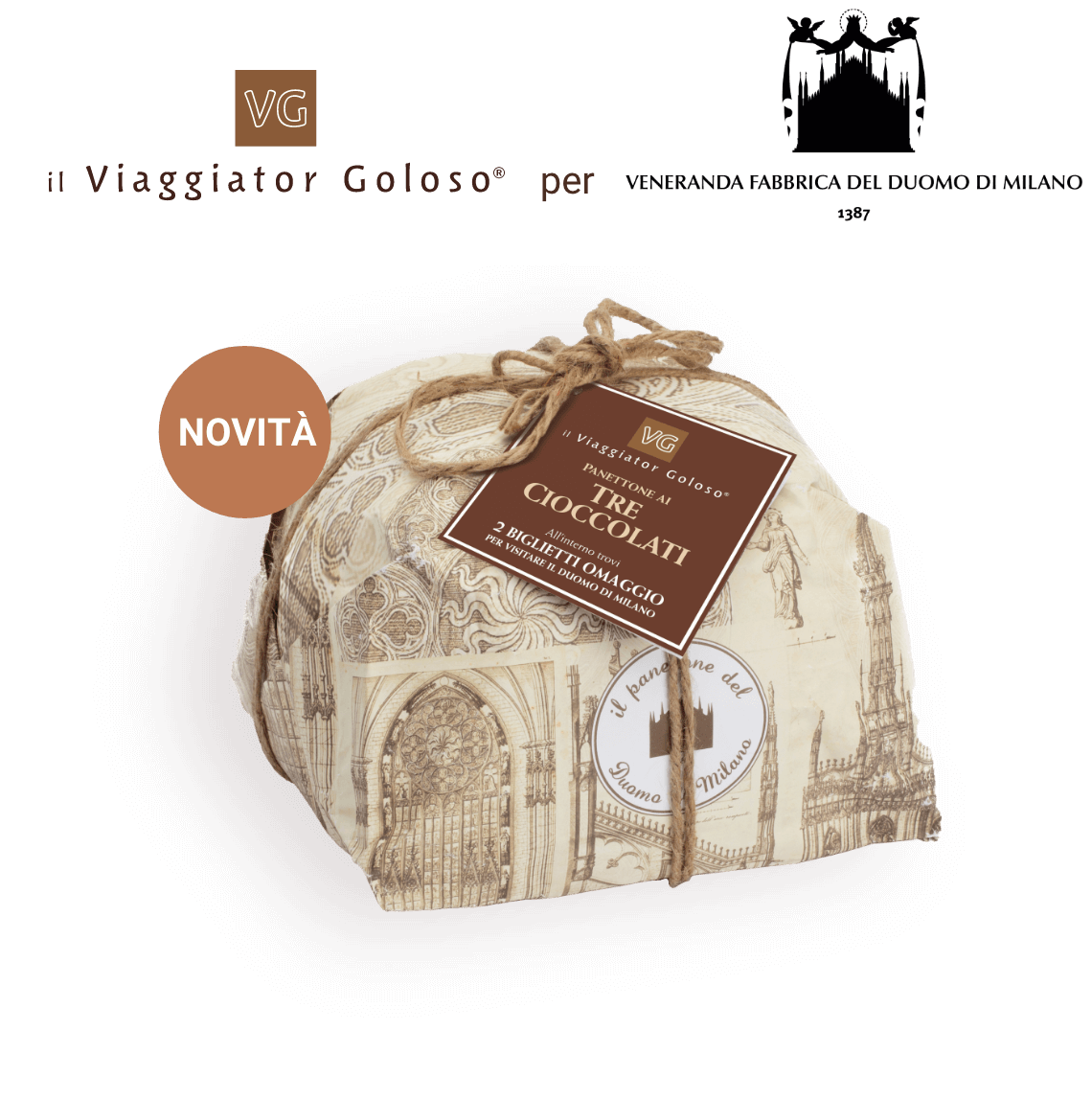 Panettone ai tre cioccolati  