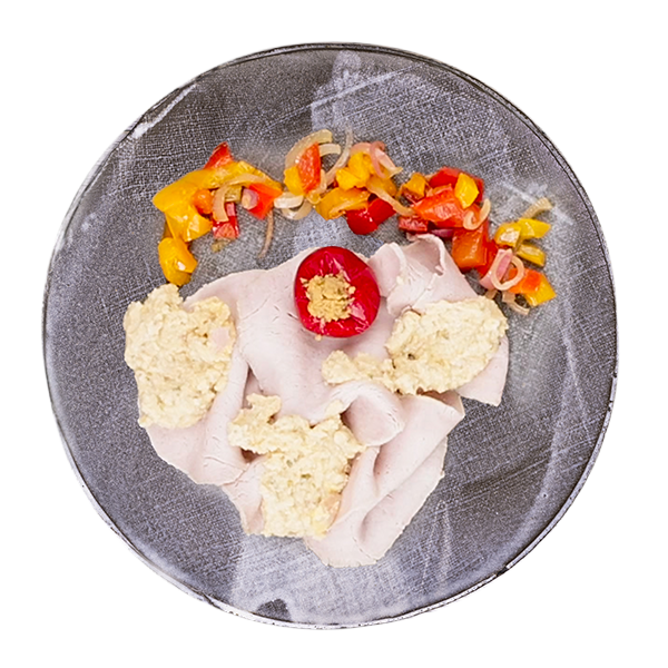 Vitello tonnato con filetti di tonno alalunga