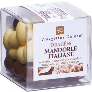 Dragées Mandorle Italiane – ricoperte di cioccolato fondente, al latte e bianco