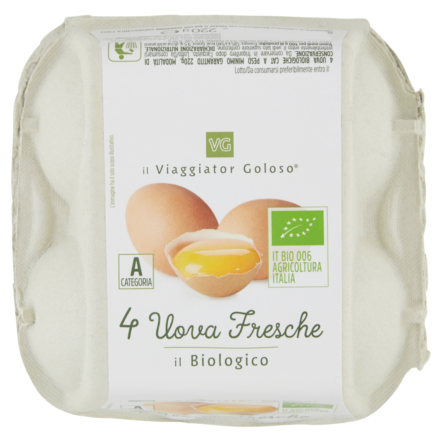 4 Uova Fresche Bio - il Viaggiator Goloso®