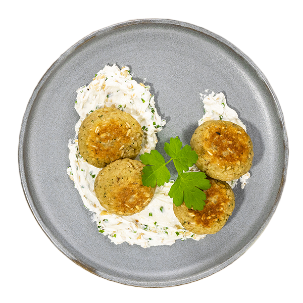 Polpettine di avena con grana e acciughe