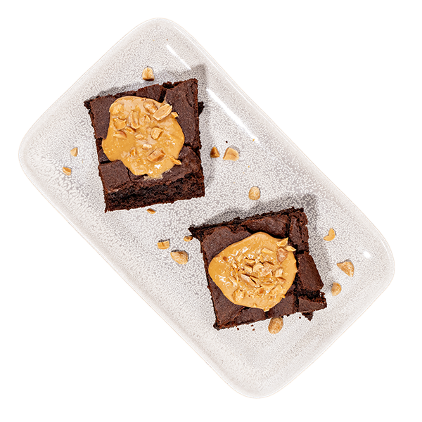 Brownies con crema di arachidi