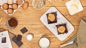 Brownies con crema di arachidi