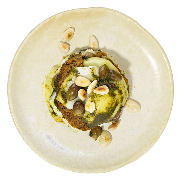 Tortino di baccalà con pesto Genovese 6 ingredienti