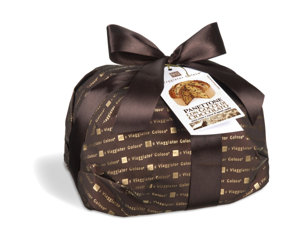 Panettone con gocce di cioccolato