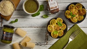 Paccheri al pesto gratinati