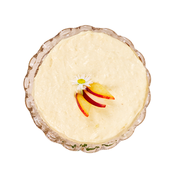 Tortine paradiso con gelato alla confettura di pesche