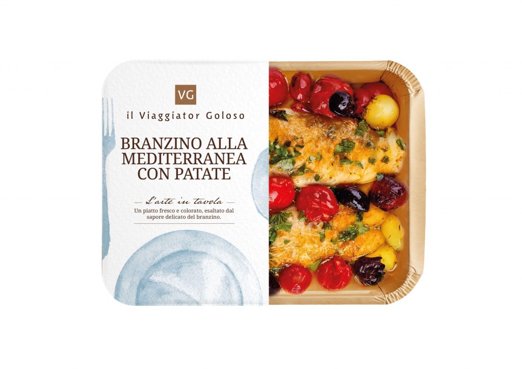 Branzino alla mediterranea con patate